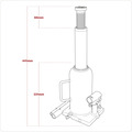 Sealey PBJ12S Viking Bottle Jack 12 Tonne