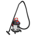 Sealey PC195SD 20L Vacuum Cleaner Wet & Dry Stainless Steel Drum 1200W/230V