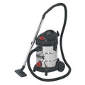 Sealey Industrial Vacuum Cleaner Stainless Steel Drum Auto Start 30L 1400W/230V
