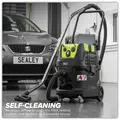 Sealey PC400MA M Class Dust-Free Industrial Wet & Dry Vacuum Cleaner 40L with Autostart for Air/Electric Power Tools 1600W/230V