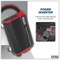 Sealey PI1100 Modified Sine Wave Power Inverter 1100W 12V