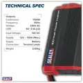 Sealey PI1100 Modified Sine Wave Power Inverter 1100W 12V