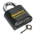 Sealey PL603 Premier&trade; Steel Body Combination Padlock 62mm