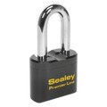 Sealey PL603L Premier&trade; Steel Body Combination Padlock Long Shackle 62mm