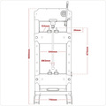Sealey Viking Floor Type Hydraulic Press 20 Tonne