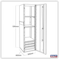 Sealey PTB39003 Premier™ Heavy-Duty Hang-On Locker 3 Drawer