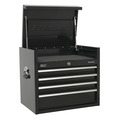 Premier™ Heavy-Duty Topchest 4 Drawer 660mm - Black