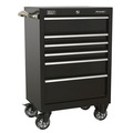 Premier™ Heavy-Duty Rollcab 6 Drawer 675mm - Black