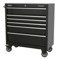 Sealey Premier™ Heavy-Duty Rollcab 930mm 6 Drawer - Black
