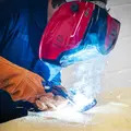 Sealey PWH1 Auto Darkening Welding Helmet Shade 9-13 - Red