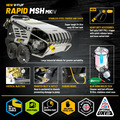 V-TUF RAPID MSH 240v Professional Hot Water Industrial Mobile Pressure Washer - 120Bar, 9L/min