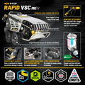 V-TUF RAPID VSC 240v Hot Water Stainless Industrial Mobile Pressure Washer - 1500psi, 100Bar, 12L/min