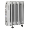 Sealey RD2500T 11-Element Oil Filled Radiator with Timer 2500W/230V