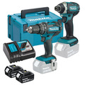 Makita DLX2131TJ 18V 2x5.0Ah Li-ion Combi Impact Twin Kit