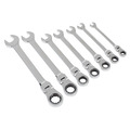 Sealey S01143 Flexi-Head Combination Ratchet Spanner Set 7pc