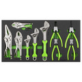 Sealey S01278 Siegen Adjustable Wrench & Pliers Set with Tool Tray 10pc