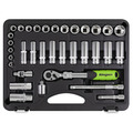 Sealey S01287 Siegen Extendable Ratchet Socket Set 3/8