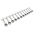 Sealey S0633 Siegen Stubby Combination Ratchet Spanner Set 12pc