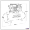 Sealey SA1565 150L Belt Drive Air Compressor with Petrol Engine 6.5hp
