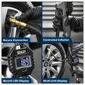 Sealey SA500 Digital Tyre Inflator with Clip on Connector & Rechargeable Digital Display