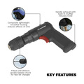 Sealey SA620 Premier Composite Reversible Air Pistol Drill 10mm with Keyless Chuck