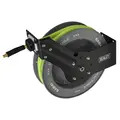 Sealey SA841HV 15m Retractable High-Visibility TPR Air Hose with Steel Reel 10mm ID