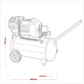 100L V-Twin Direct Drive Air Compressor 3hp