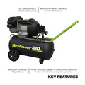 100L V-Twin Direct Drive Air Compressor 3hp