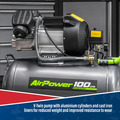 100L V-Twin Direct Drive Air Compressor 3hp