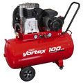 Sealey 100L Belt Drive Air Compressor with Cast Cylinders & Wheels 3.5hp