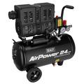 Sealey SAC2400S 24L Low Noise Oil Free Direct Drive Air Compressor 1hp