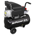 Sealey 24L Direct Drive Air Compressor 2hp with 4pc Air Accessory Kit