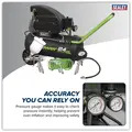 Sealey SAC2420EPK 24L Direct Drive Air Compressor 2hp with 4pc Air Accessory Kit