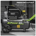 Sealey SAC2420EPK 24L Direct Drive Air Compressor 2hp with 4pc Air Accessory Kit