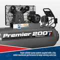 Sealey SAC3203B3PH Premier 200L Belt Drive Air Compressor with Front Control Panel 3hp 400V