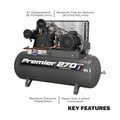 Sealey Premier 270L Belt Drive Air Compressor 7.5hp