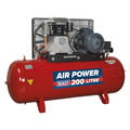 Sealey SAC42055B 200L Belt Drive Air Compressor with Cast Cylinders 5.5hp 2-Stage