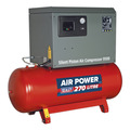 Sealey 270L Low Noise Belt Drive Air Compressor with Cast Cylinders 7.5hp 2-Stage