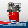Sealey 270L Vertical Belt Drive Air Compressor with Cast Cylinders 7.5hp 2-Stage