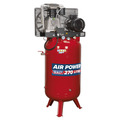 Sealey 270L Vertical Belt Drive Air Compressor with Cast Cylinders 7.5hp 2-Stage