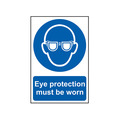 Scan SCA0007 Eye Protection Must Be Worn - PVC Sign 200 x 300mm