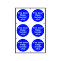 Scan SCA0153 Fire Door Keep Locked Shut - 6 PVC Signs 100 x 100mm