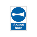 Scan SCA0250 Sound Horn  - PVC Sign 200 x 300mm