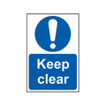 Scan SCA0253 Keep Clear - PVC Sign 200 x 300mm