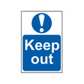 Scan SCA0255 Keep Out - PVC Sign 200 x 300mm
