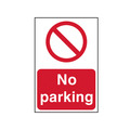 Scan SCA0605 No Parking - PVC Sign 200 x 300mm
