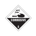Scan SCA13751 Corrosive 8 - Self Adhesive Vinyl Sign 100 x 100mm