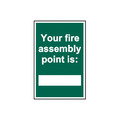 Scan SCA1526 Your Fire Assembly Point is - PVC Sign 200 x 300mm