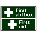 Scan SCA1553 First Aid Box / First Aid - PVC Signs 300 x 100mm