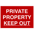 Scan SCA1652 Private Property Keep Out - PVC Sign 300 x 200mm